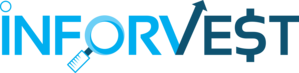 Inforvest Logo with blue color text